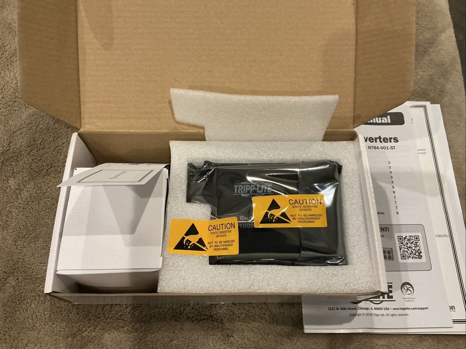RoHS COMPLIANT Tripp Lite Ext MM Media Converter 10/100 FX/TX ST/RJ45