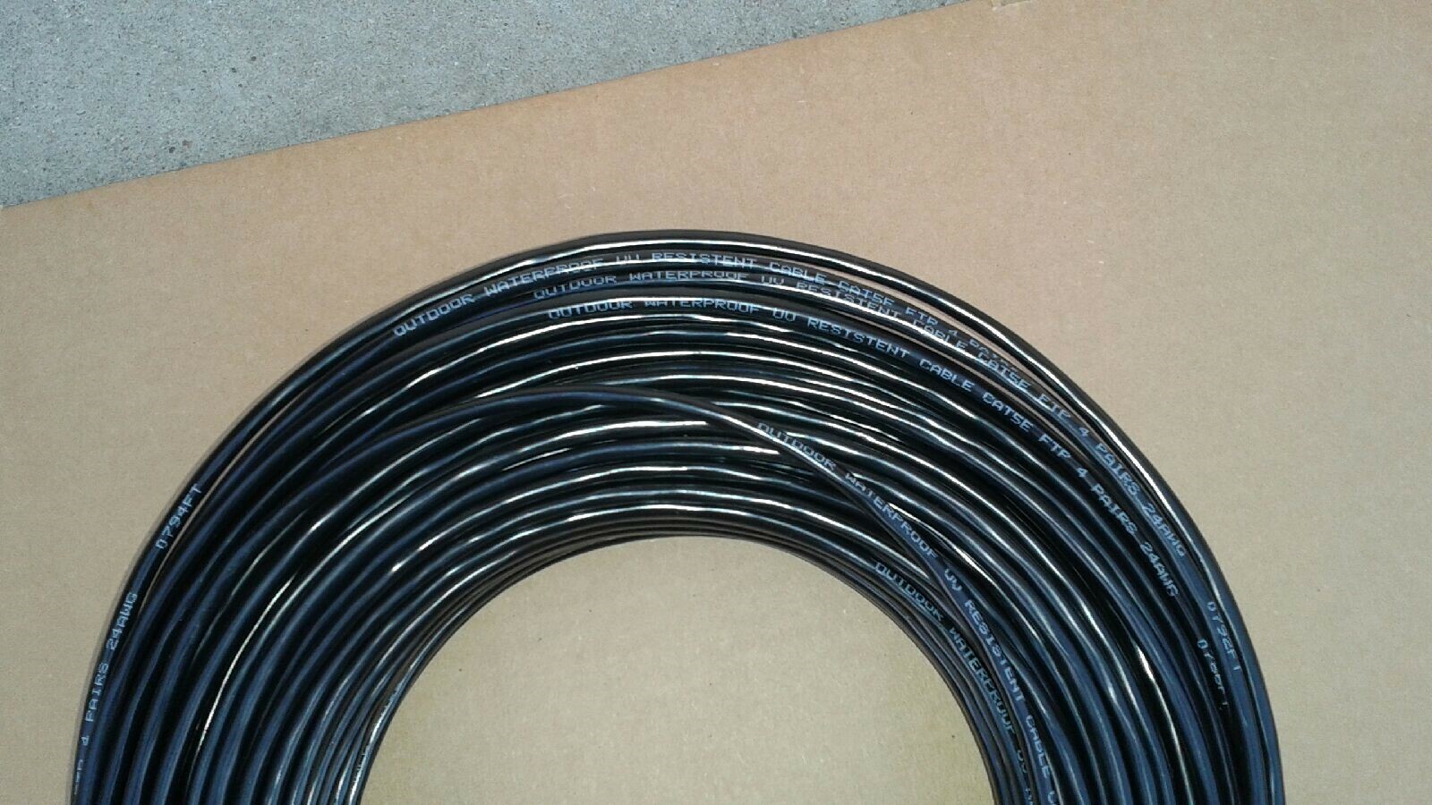 200ft  CAT5e SHIELDED Outdoor Indoor Ethernet Cable UV Direct bury RJ45 Cable