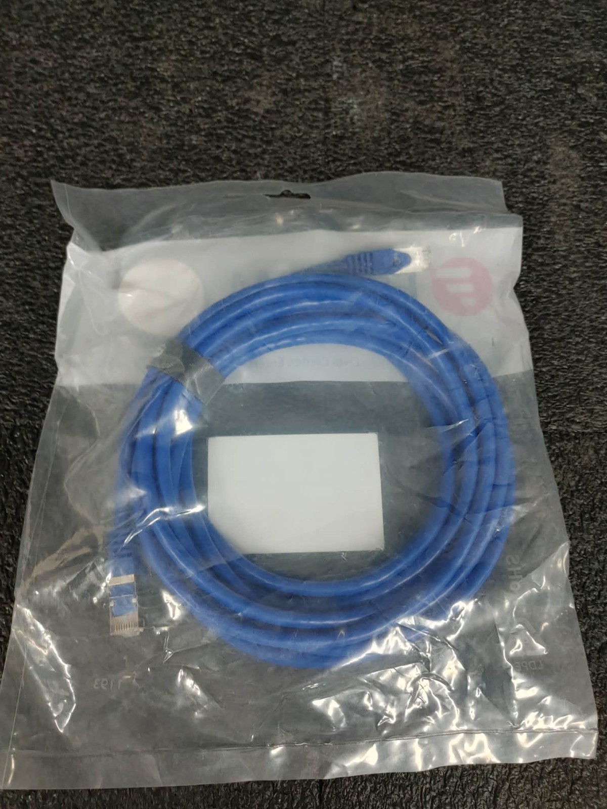 Lot of 6 FS 69078 Cat6a Snagless SFTP PVC CMX Patch Cable 16FT (5m) 26AWG Blue