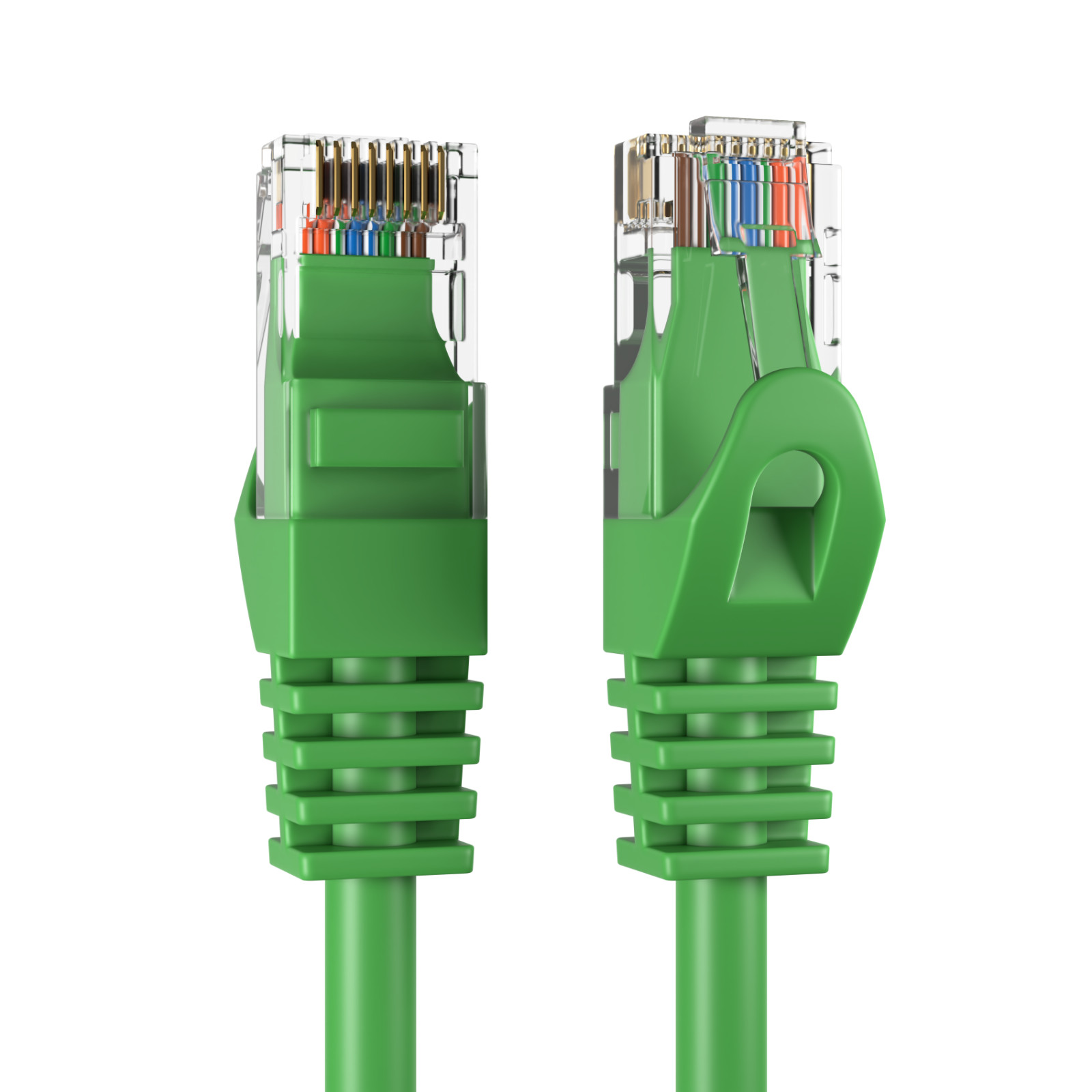 Cat6 Green Ethernet Patch Cord UTP Network LAN Cable RJ45, 3FT – 20FT Multi LOT