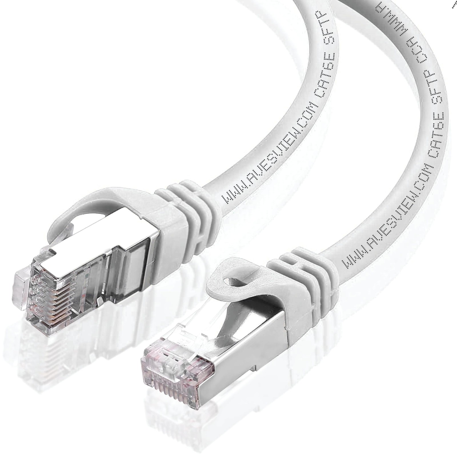 CAT 6 Shielded Ethernet Cable 25 FT, Indoor High-Speed (SFTP) 10Gbps Snagless…