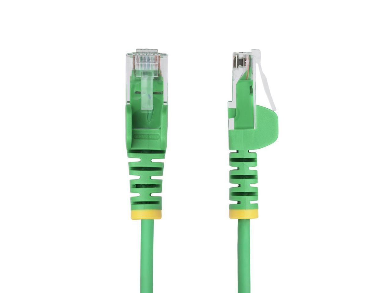 StarTech 6ft Green Slim CAT6 Ethernet Cable, Snagless, 100W PoE, UTP, LSZH,