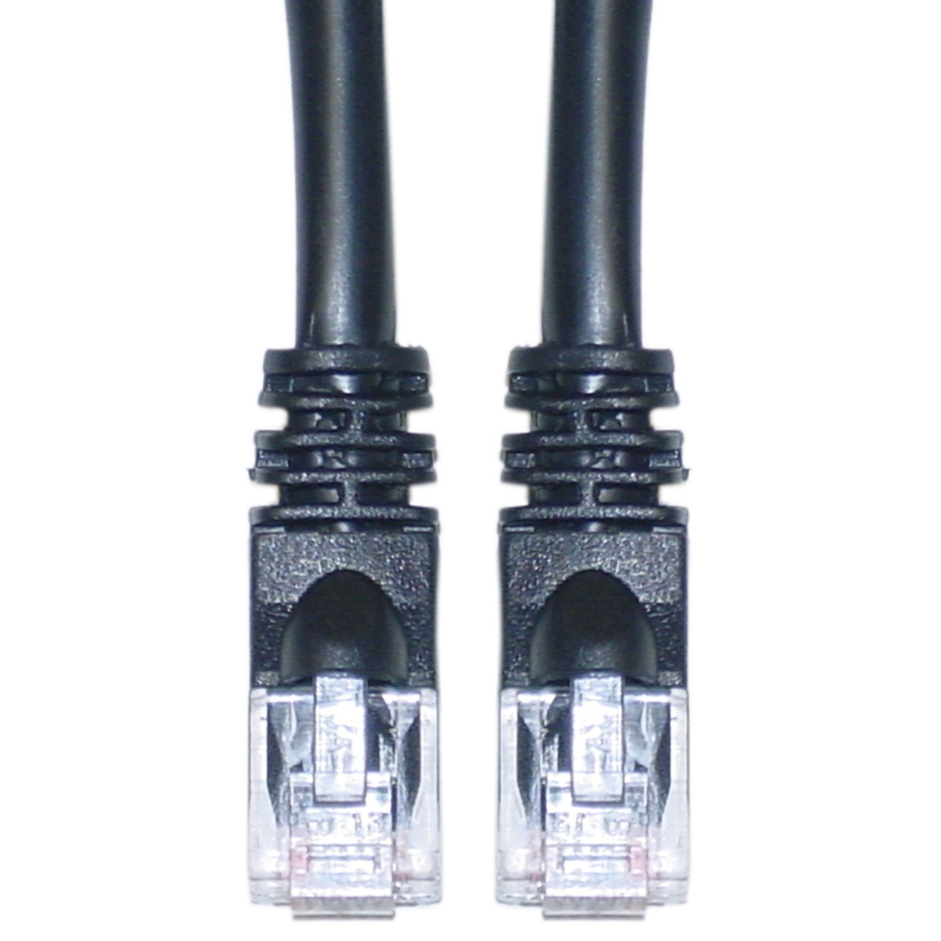 1ft Cat5e Black Ethernet Patch Cable, Snagless/Molded Boot 10X6-02201