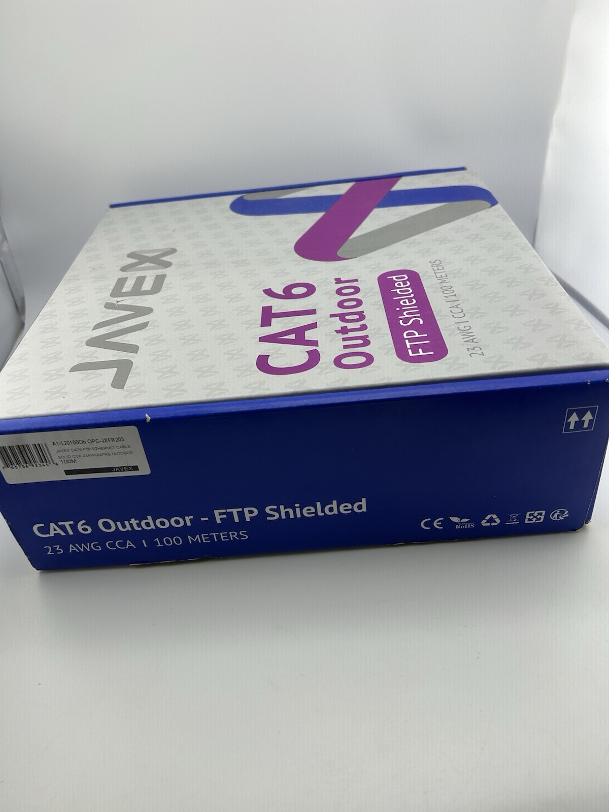 Javex CAT6 Outdoor FTP Sheilded 23 AWG CCA 100 Meters Ethernet Cable New