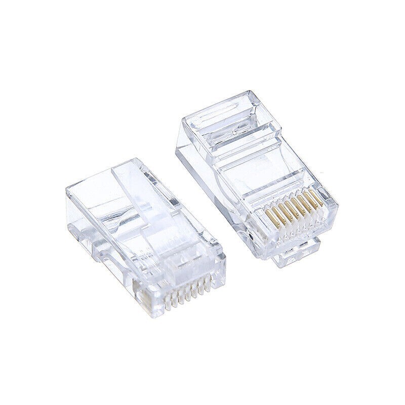 AMP Tyco Cat5e CAT6 RJ45 Ethernet Network Modular Connector Plug – Box of 100pcs