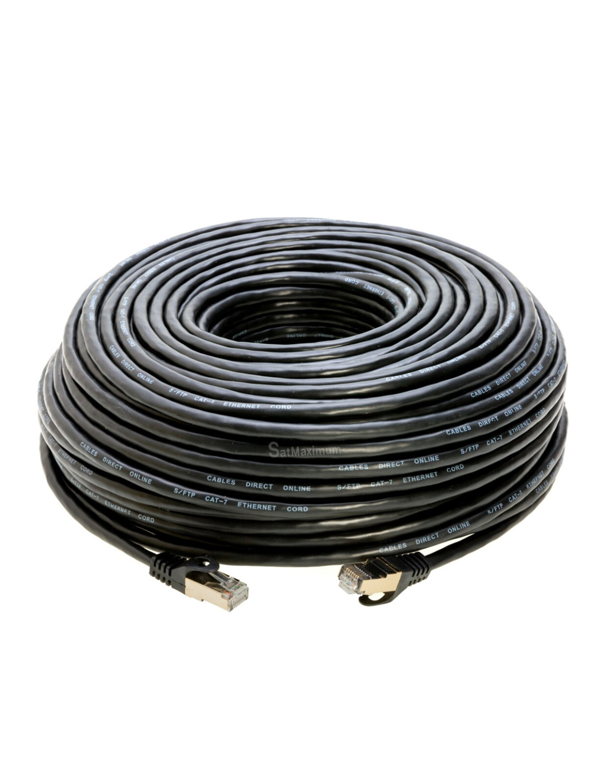 Cat7 S/FTP Ethernet Cable High Speed LAN RJ45 Patch Cord Black 25ft – 200ft LOT