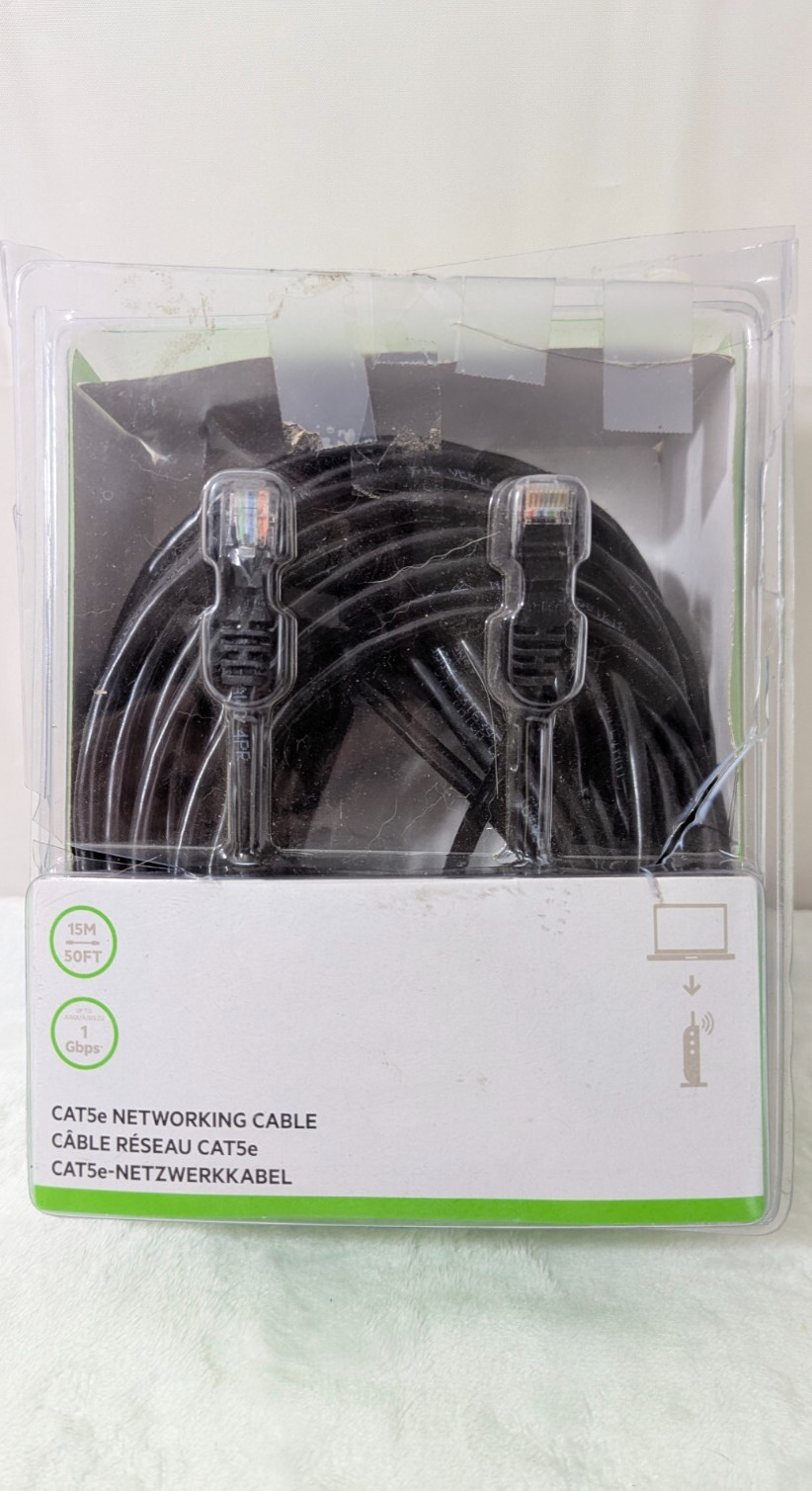 Belkin Category 5e Cat5e Gigabit 1Gbps Ethernet LAN Network Cable 50ft 15m