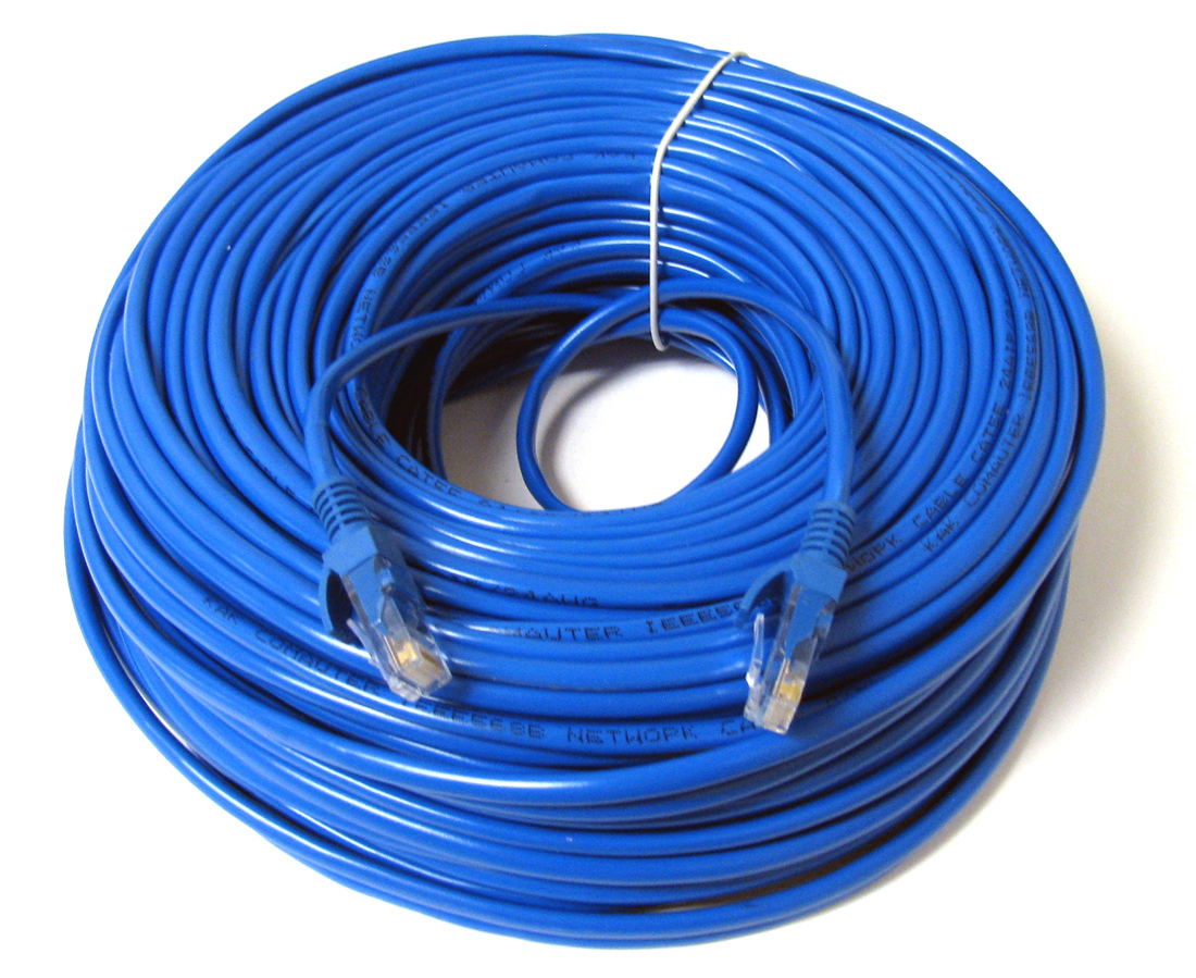 150FT 150 FT RJ45 CAT5 CAT 5 HIGH SPEED ETHERNET LAN NETWORK BLUE PATCH CABLE