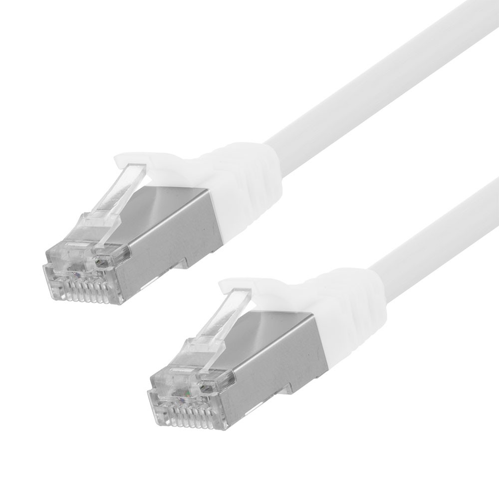 Ethernet Patch Cable CAT6, F/UTP, 26AWG, 0.5 Ft , 5 pack, White