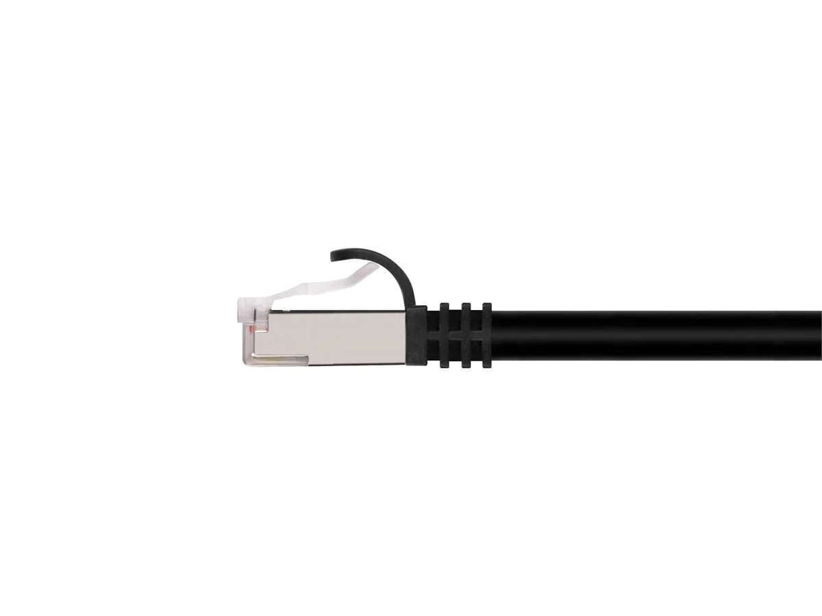Monoprice Cat7 Ethernet Network Patch Cable – 3 feet – Black | 26AWG, Shielded