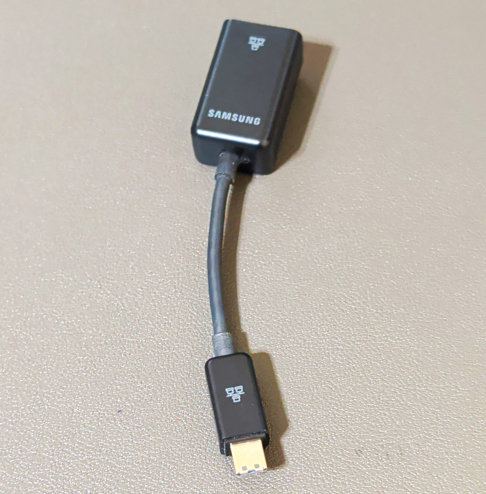 Samsung USB 3.0/USB-A to RJ-45 Ethernet Adapter Black 4 in AA-AE2N12B
