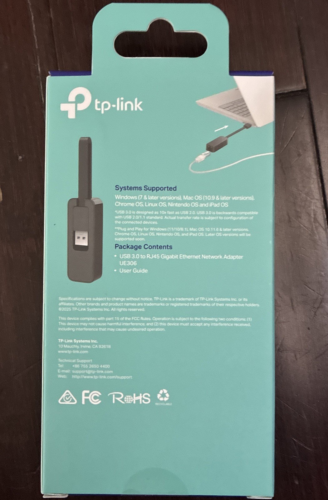 TP-Link USB 3.0 to RJ45 Gigabit Ethernet Network Adapter (UE306)