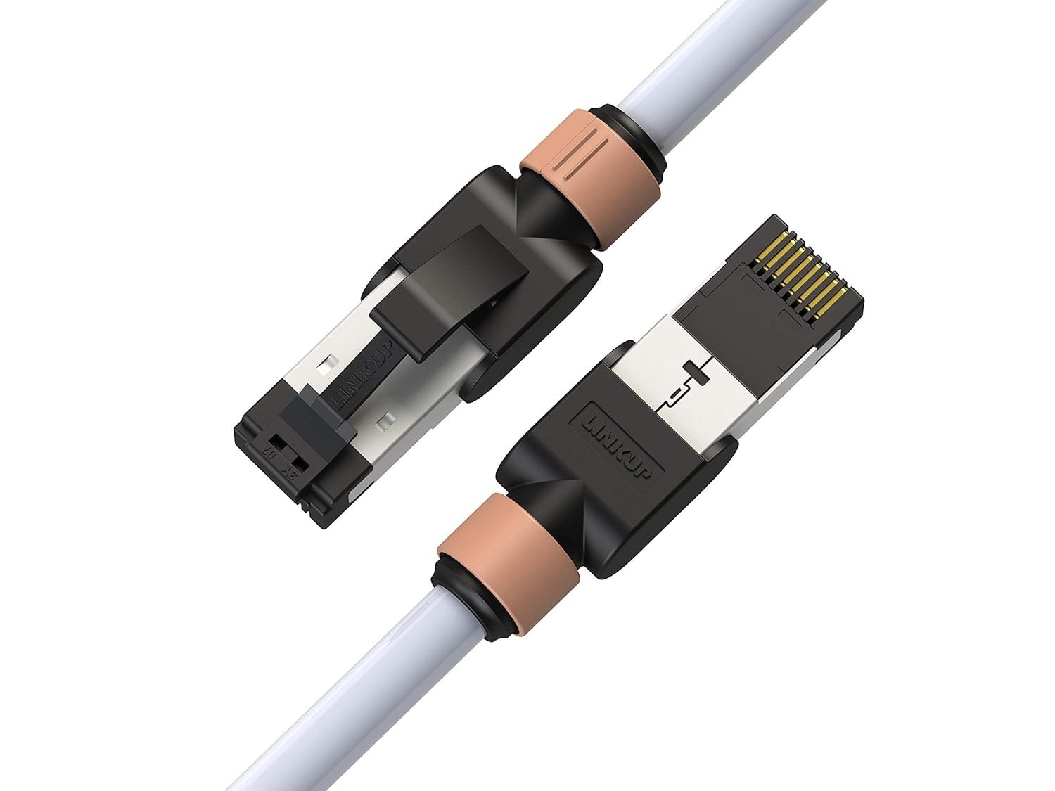 2 FT 3 Pack Cat7 Ethernet Cable 10G S/FTP RJ45 Male-to-Male
