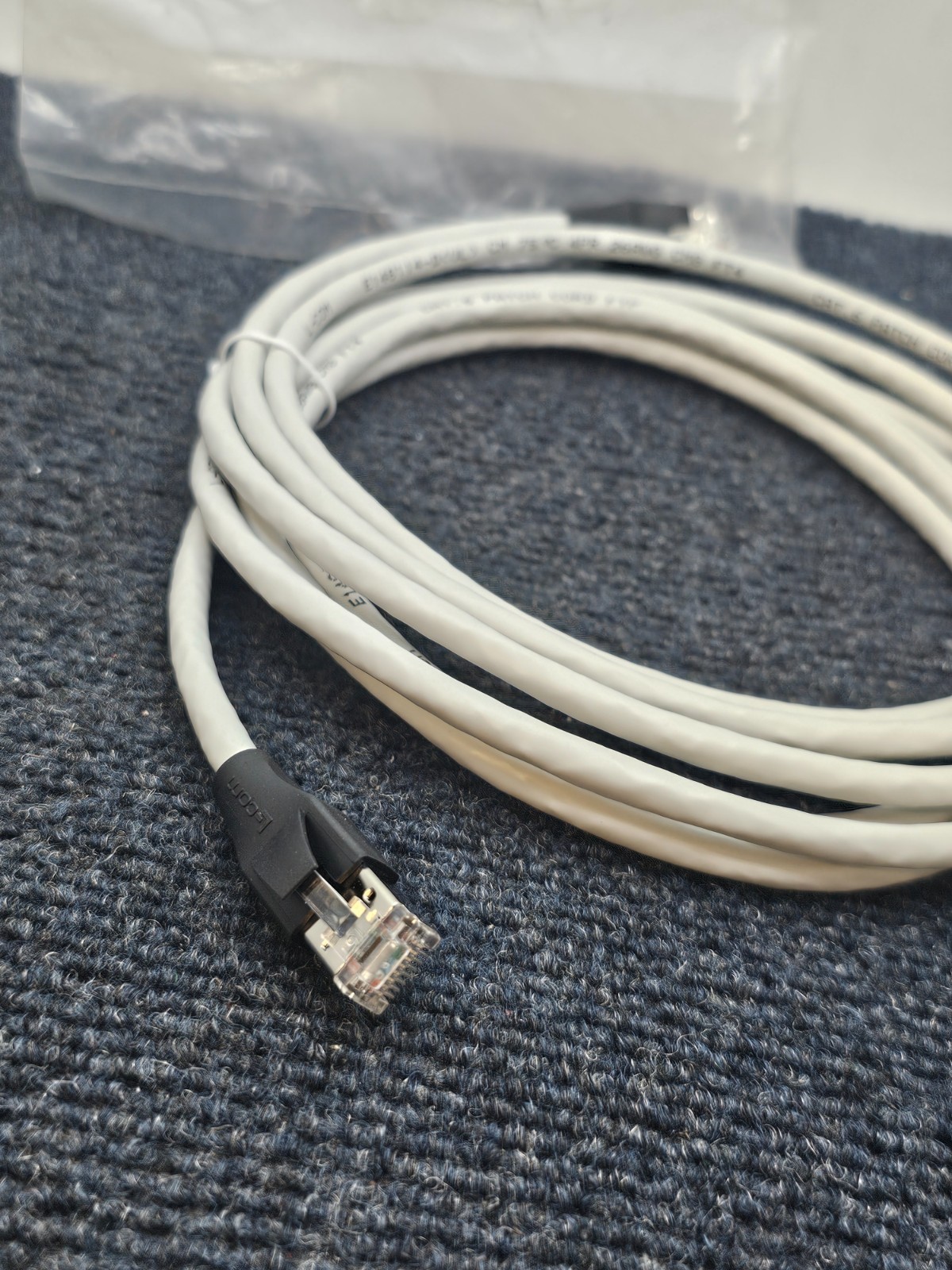 L-COM TRD695SCR-10 10FT Shielded Cat 6 Cable, RJ45 / RJ45 PVC Jacket Gray