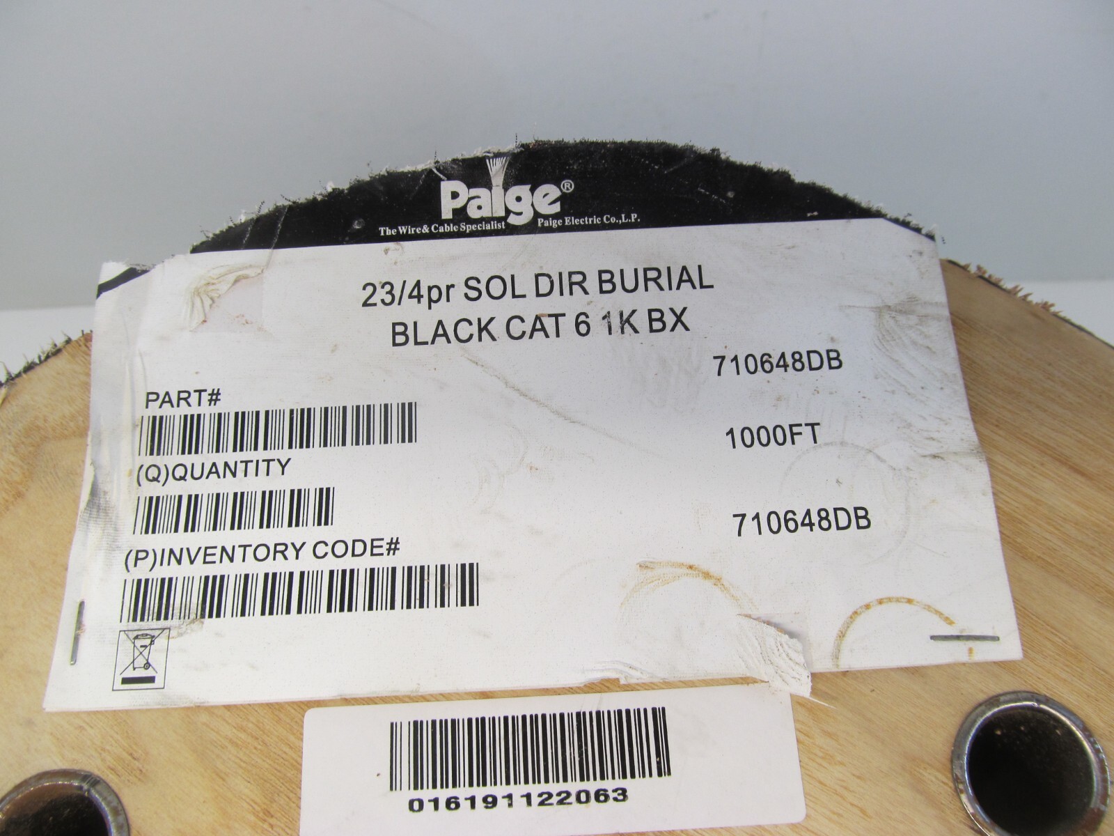 PAIGE ELECTRIC Cat6 800Ft Outdoor 23/4pr Direct Burial Cable Wire ROHS