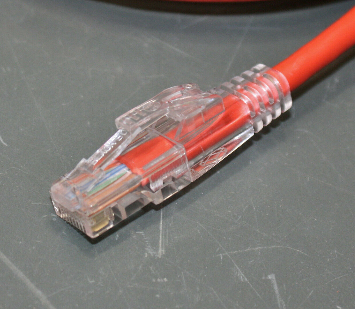 (100) Black Box CAT5e Premium Patch Cable, 5ft Ethernet Red, GigaBase 3, 350 MHz