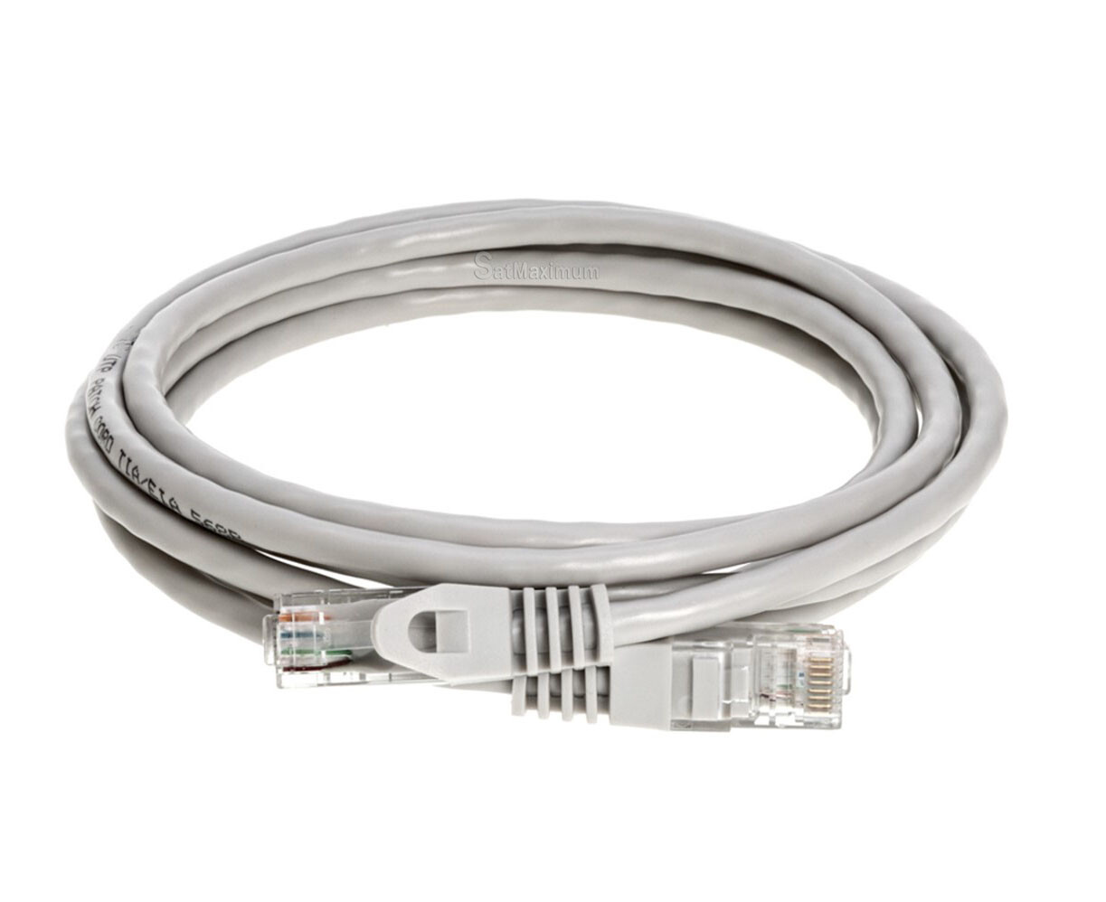 CAT6 Ethernet Network Patch Cable LAN Internet RJ-45 Cord Gray 1.5FT – 20FT LOT