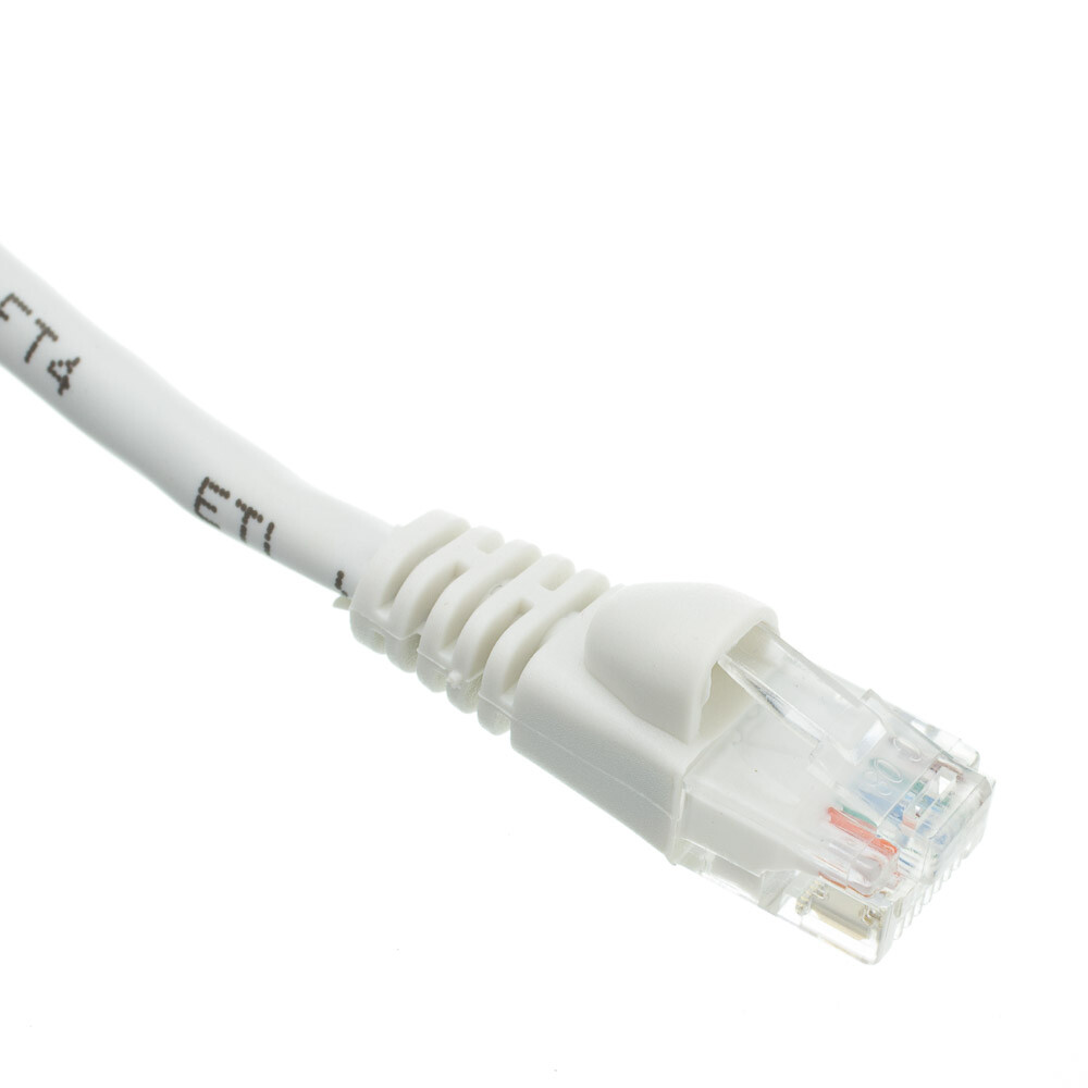 Snagless 4 Foot Cat5e White Network Ethernet Patch Cable