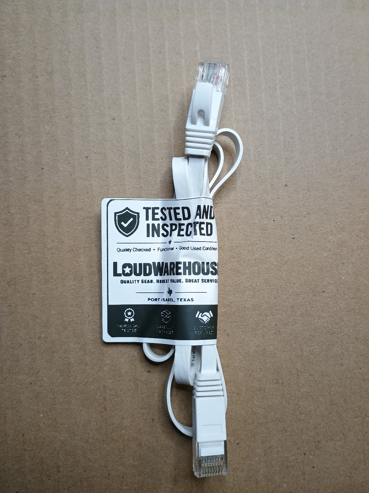 Cat6 Flat Ethernet Cable 3.3ft 1m White RJ45 LAN Network Patch Cord New