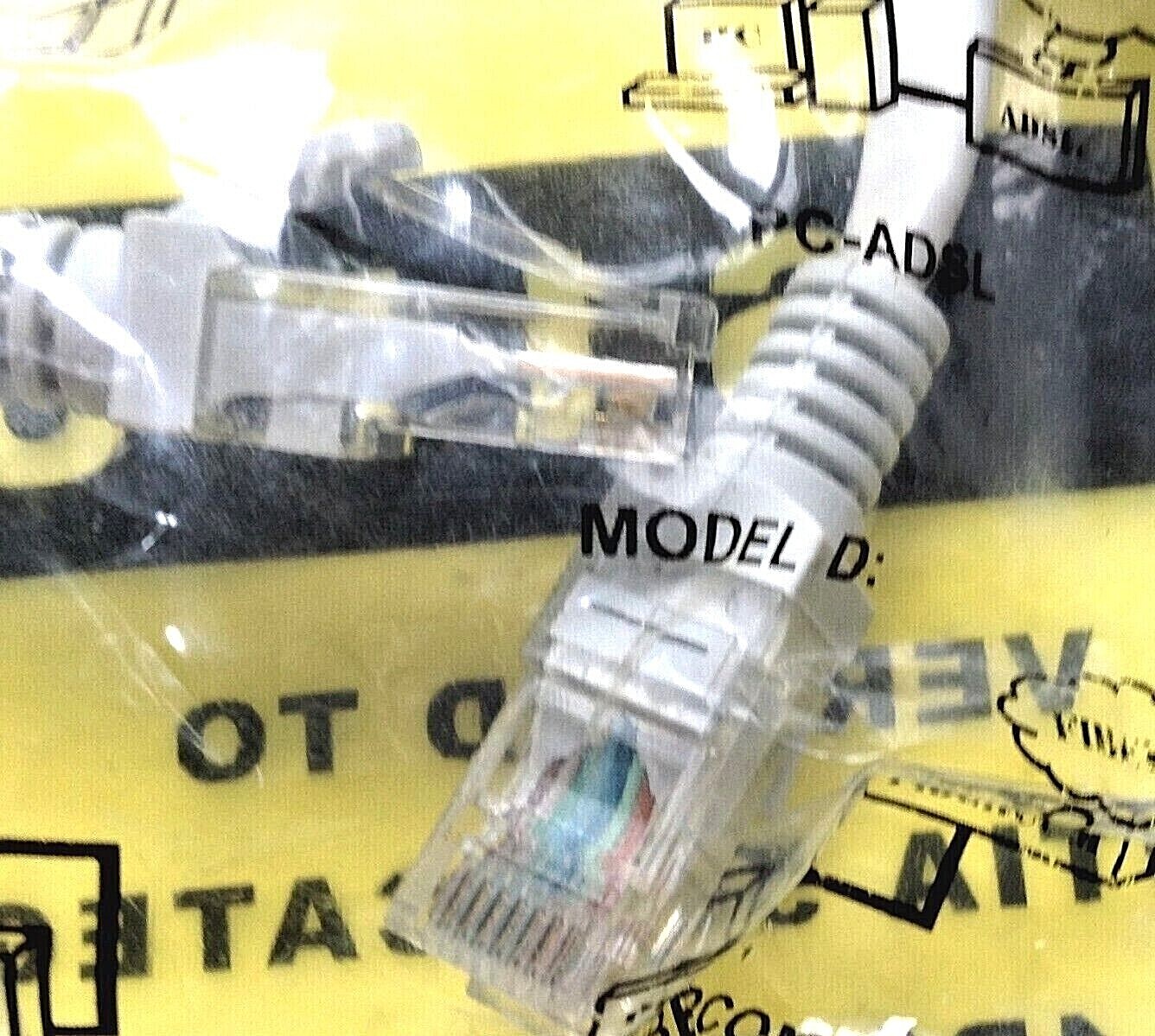 3 Patch Cables Up 5004 Category 5E ETL Verified ETA/TIA -568B, UTP 4 PAIRS 24AWG