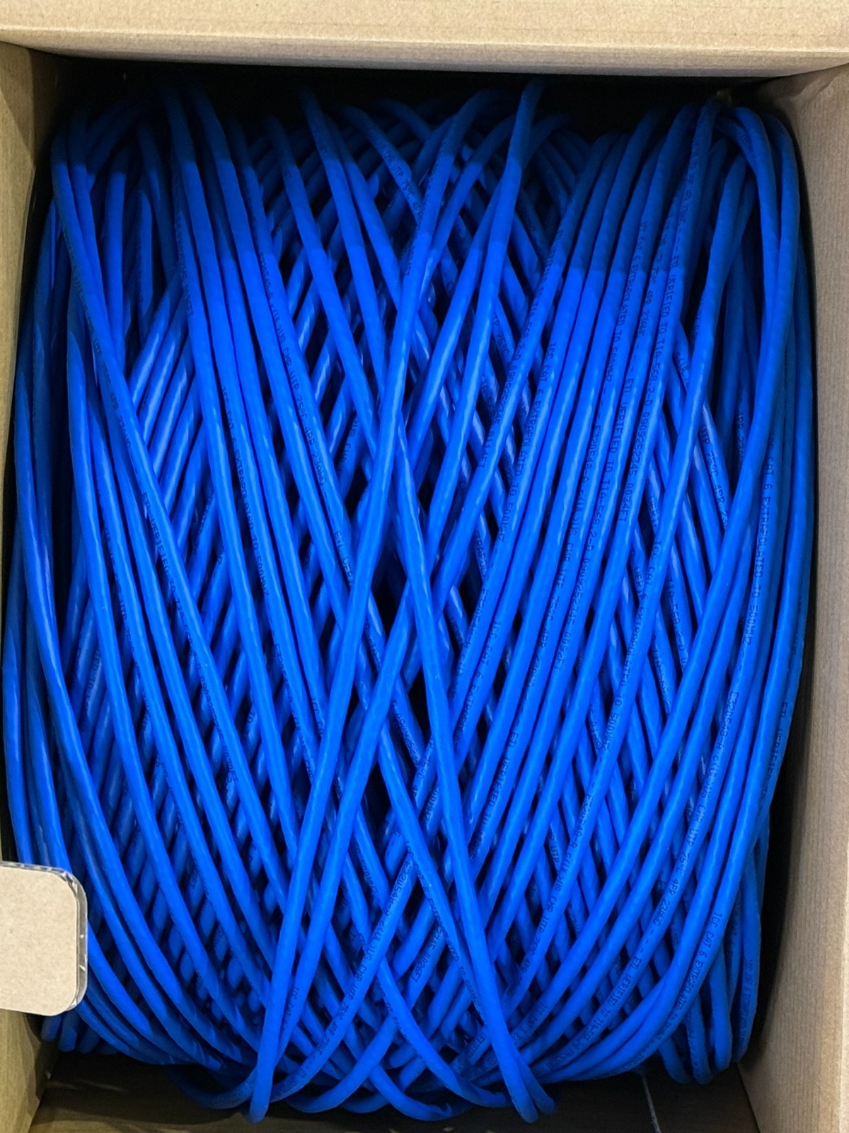 ICC Cat6 500MHz UTP Cable ICCABR6VBL Blue CMR 1000 Feet NEW