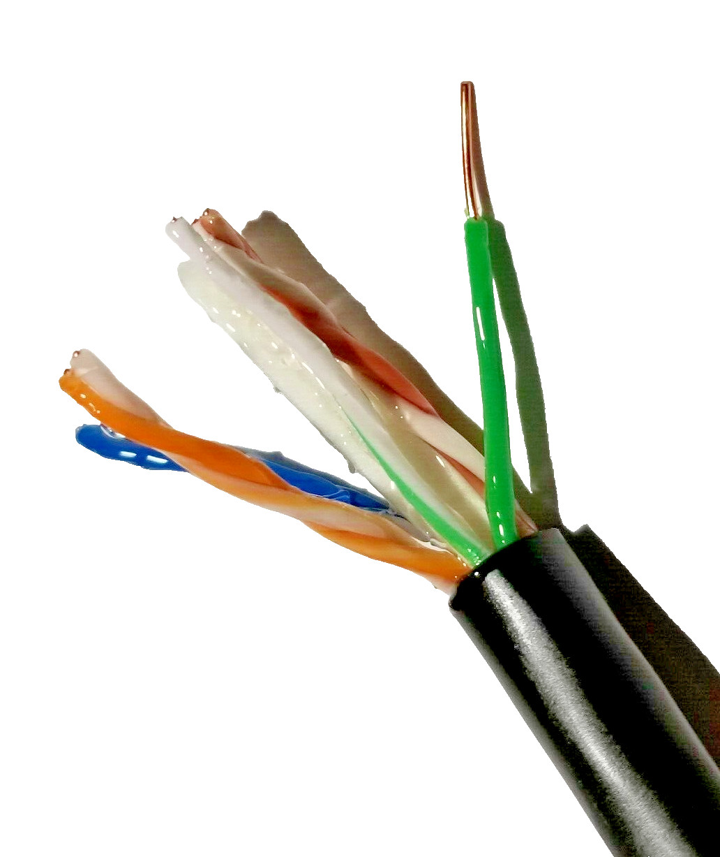 400’FT Gel CAT6 OUTDOOR WATERPROOF UNDERGROUND BURIAL USA Copper Network CABLE