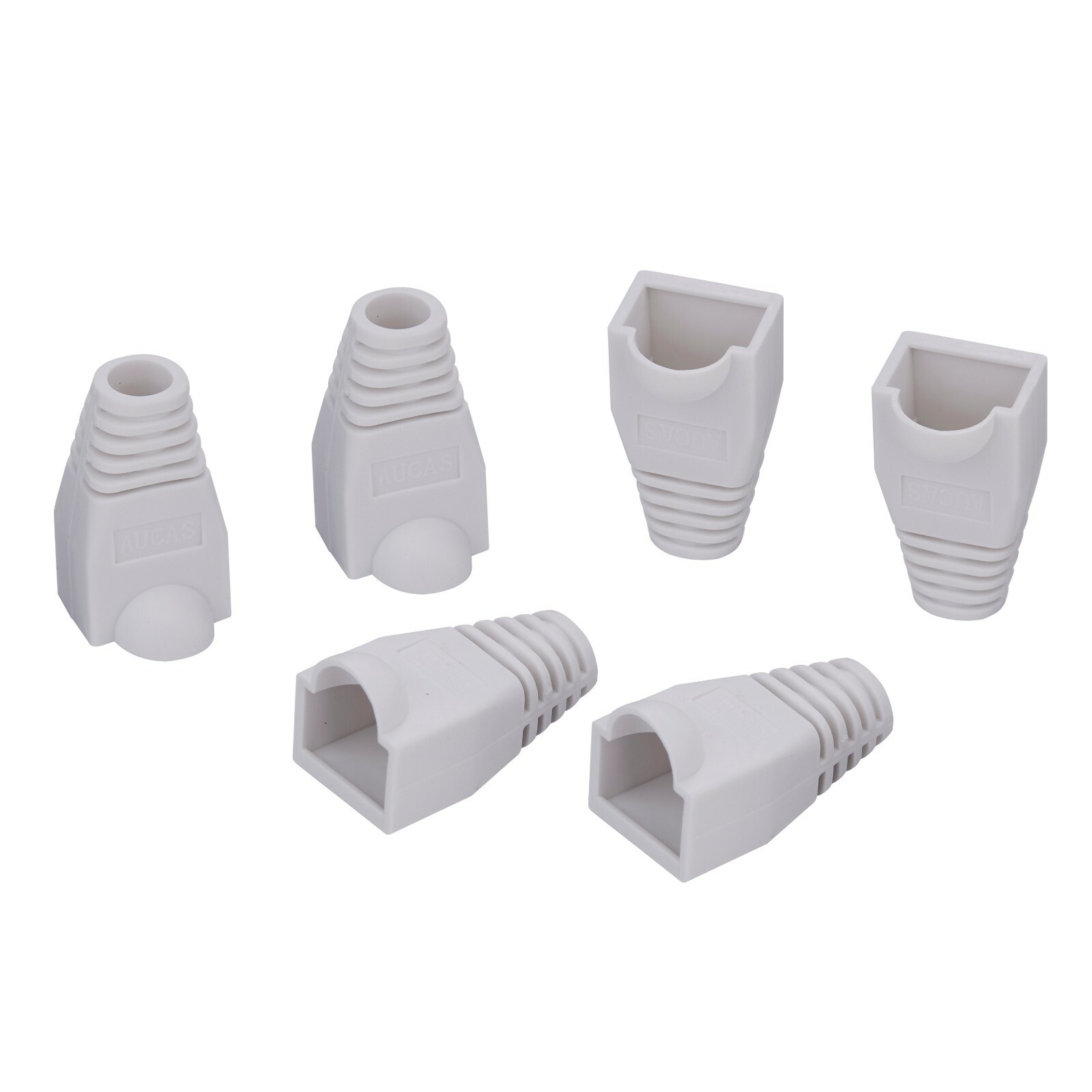 600 pcs Boot Cap Cover for RJ45 Network Connectors Cat5 Cat5e Cat6 Cable White