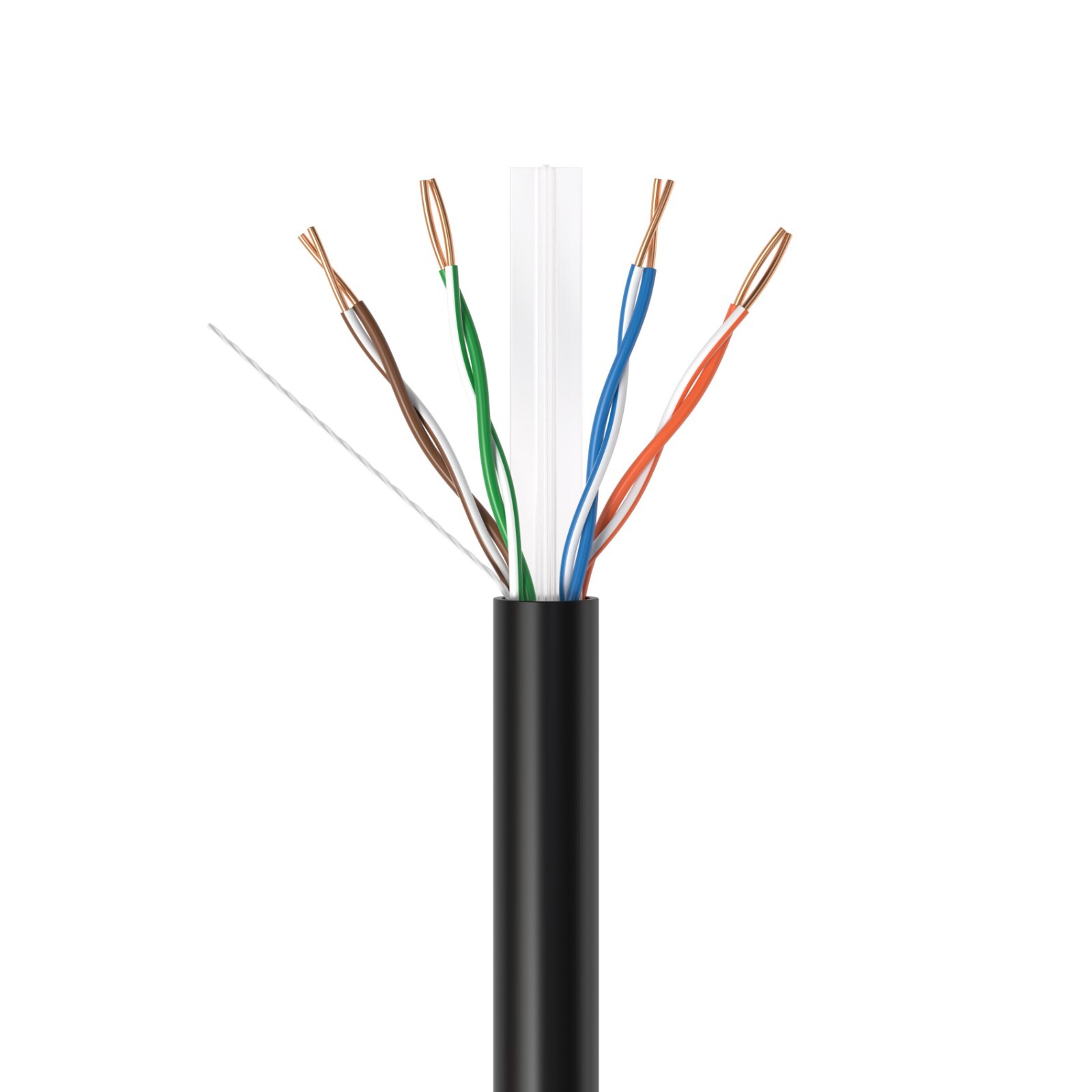 PLENUM 1000ft CAT5e CAT6 UTP CMP Bulk Ethernet Cable Solid Network Wire LAN CAT5