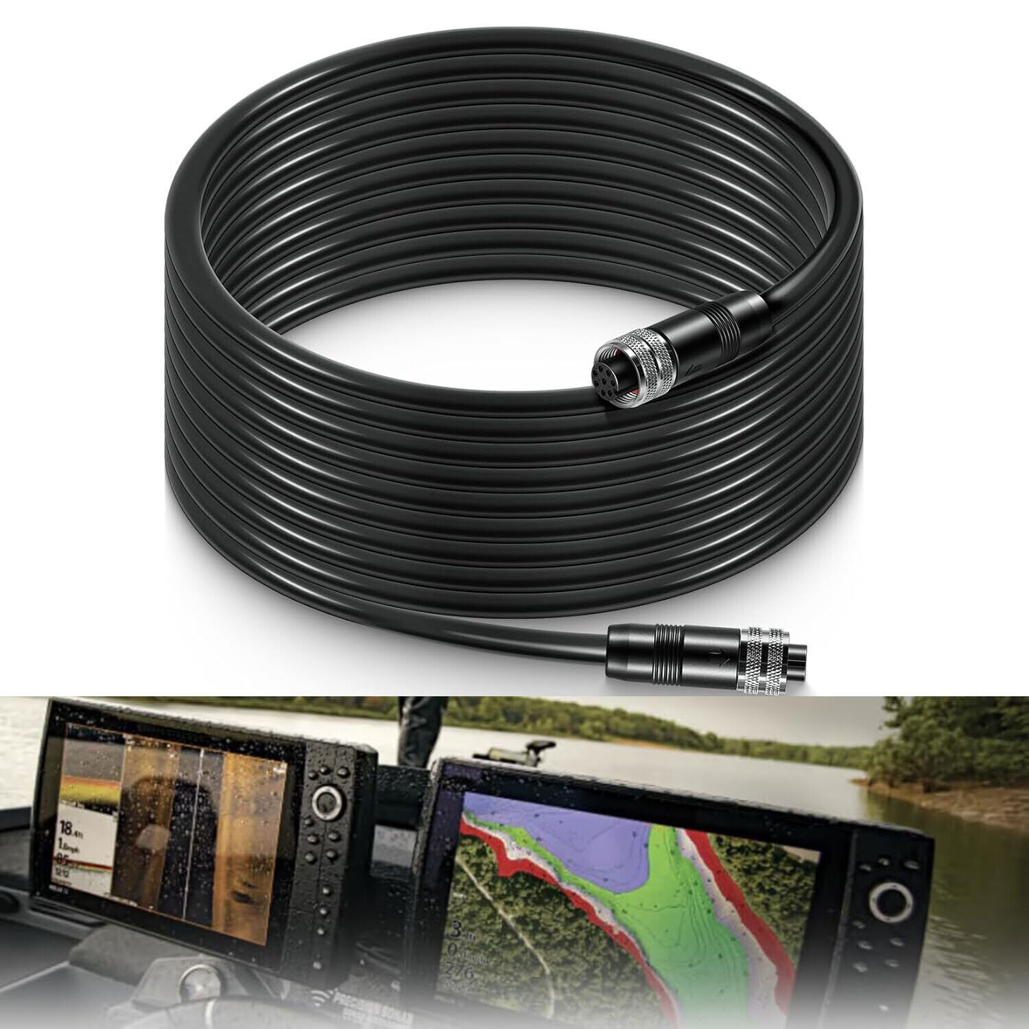 720073-3 20 Feet Ethernet Cable AS EC 20E for Humminbird for Helix, APEX, SOLIX