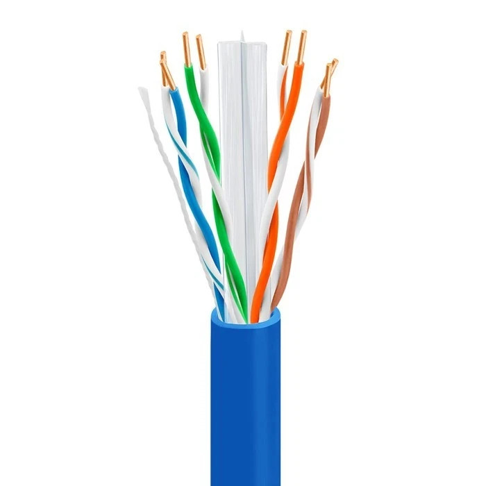 BN Cat6 Plenum 100% Solid Pure Copper UTP 550MHz 23 AWG Cable 1000ft in 8 colors