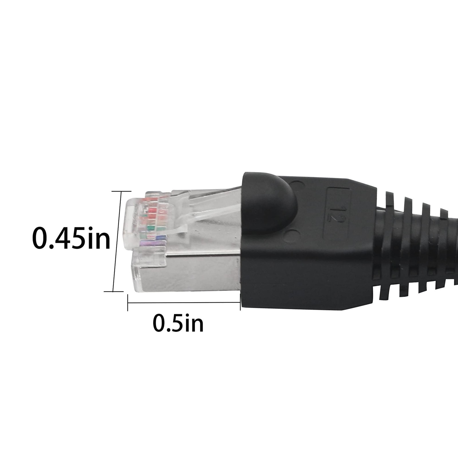 RJ50 10P10C Cat 5E 26AWG Male To Male Modular Crystal Plug Shielding 5M/16.4