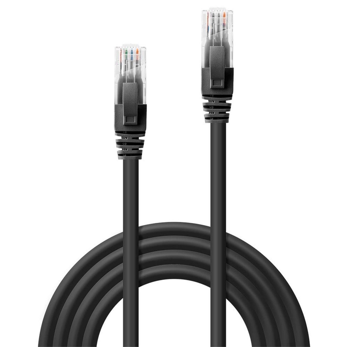 Black 1M Ethernet UTP RJ-45 Network Patch Cable Extension For PC
