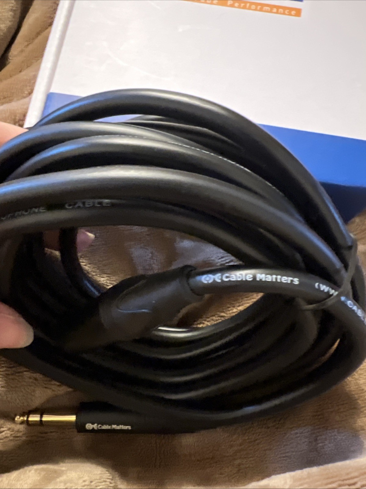 NEW Genuine Cable Matters 6.35MM TRS XLR MALE 2 M Balanced Cable – 15 ft Length