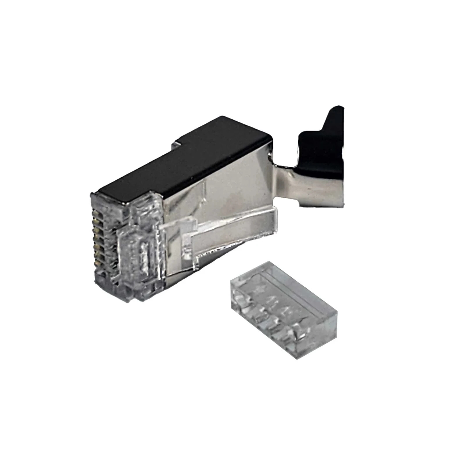 Logico CAT6/CAT6A Extra Large RJ45 8P8C Pass Through Modular Plug Shielded Conne