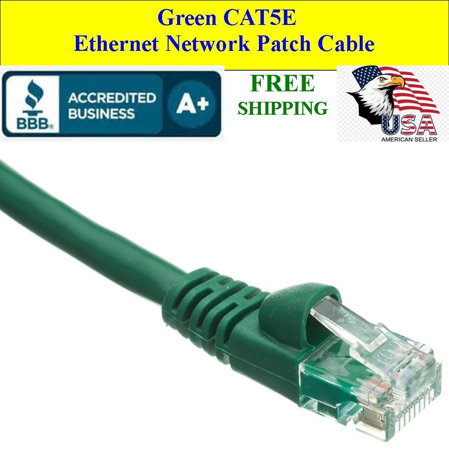 100 PACK 1 Ft Cat5e Ethernet Network Computer Patch Cable for PC, XBOX, PS3, PS4