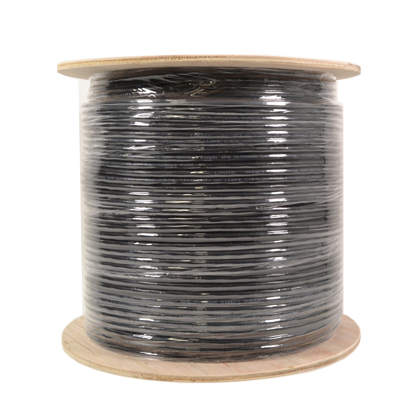 Cat6 Unshielded Ethernet Cable Gel Bare Copper Direct Burial UTP 1000ft 23AWG