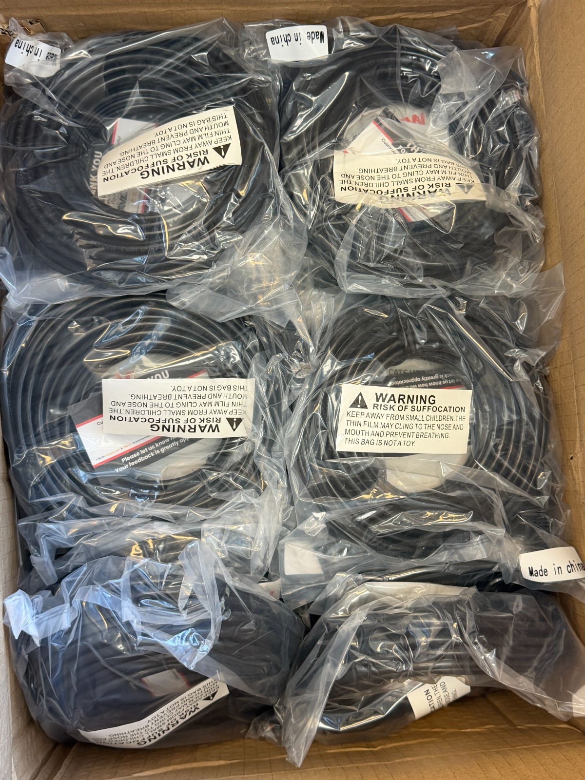 CAT6 Ethernet Cable Lot RJ45 LAN Network 25FT 50FT 75FT 100FT Blue Black White