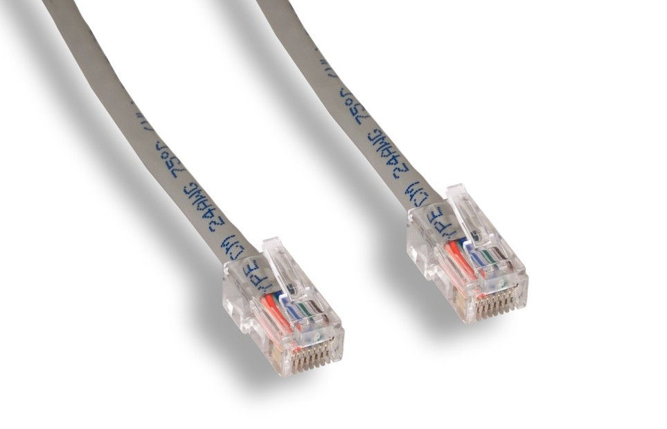 Cat6 550MHz patch cable non-booted 1ft 2ft 3ft 5ft 6ft 7ft 10ft Lot of 1,5,10
