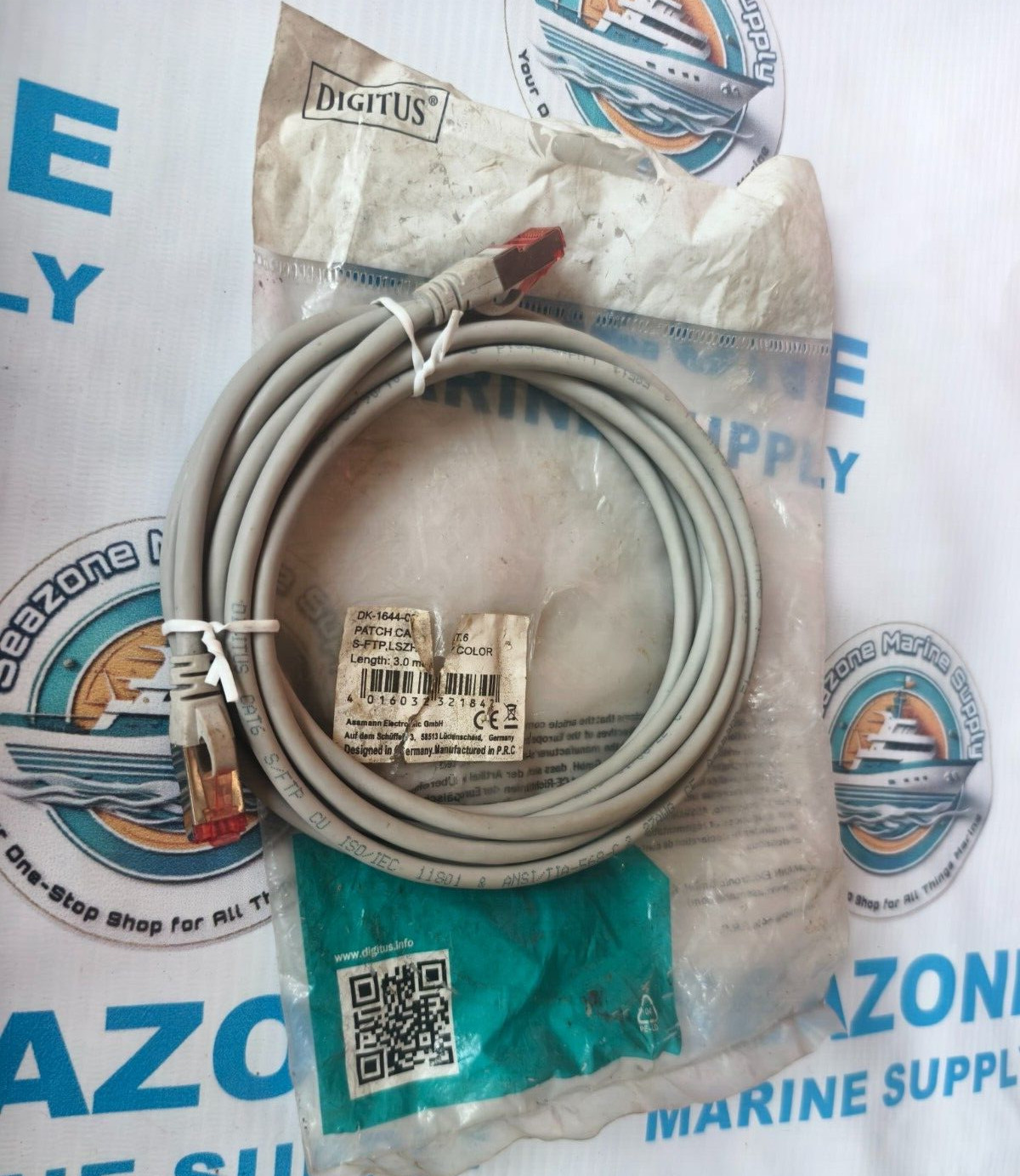 Digitas DK-1644-030 Patch 3.0 Meter Cable CAT6 S-FTP LSZH Grey Color