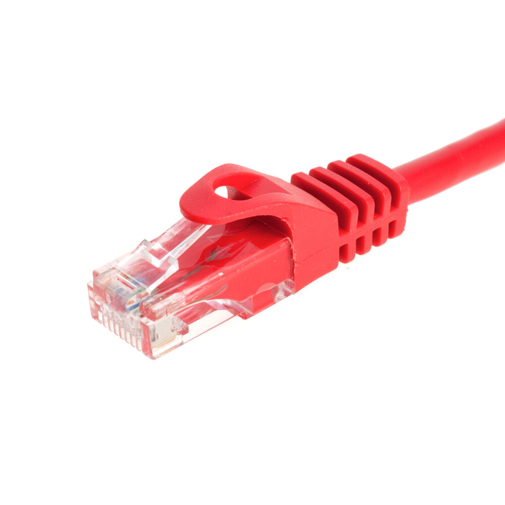 CAT6e/CAT6 Ethernet Patch Cable LAN Network RJ-45 Red 50FT- 200FT Multipack LOT