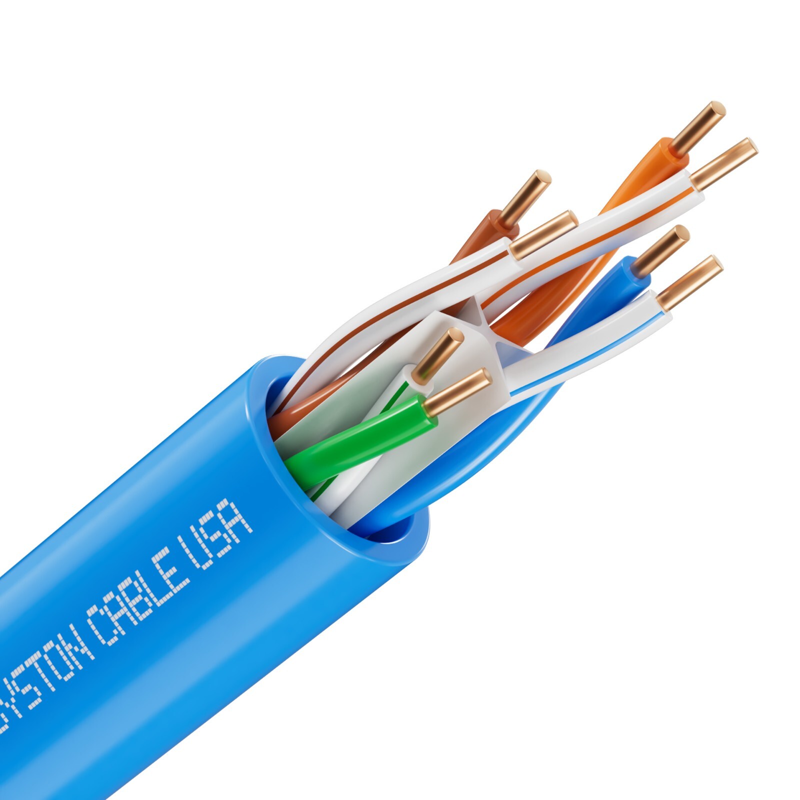 Syston Cat 6E Ethernet Network Cable 600MHz 23AWG UTP Solid Copper Wire-CMR Bulk