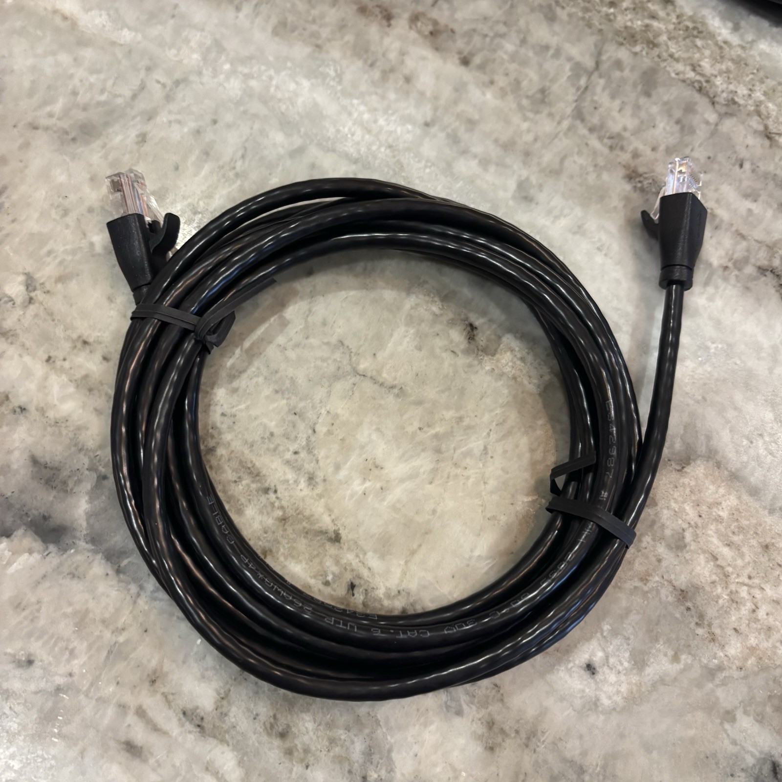5-pack – RJ45 CAT-6 Ethernet Patch Internet Cable – Black – 10 ft/3 m NEW