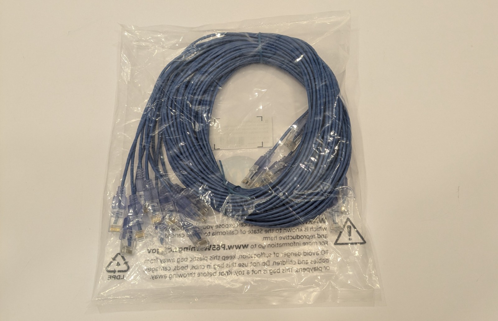 10-Pack Monoprice Cat6A Ethernet Patch Cable, UTP, Pure Copper, 10G, 30AWG, 10ft