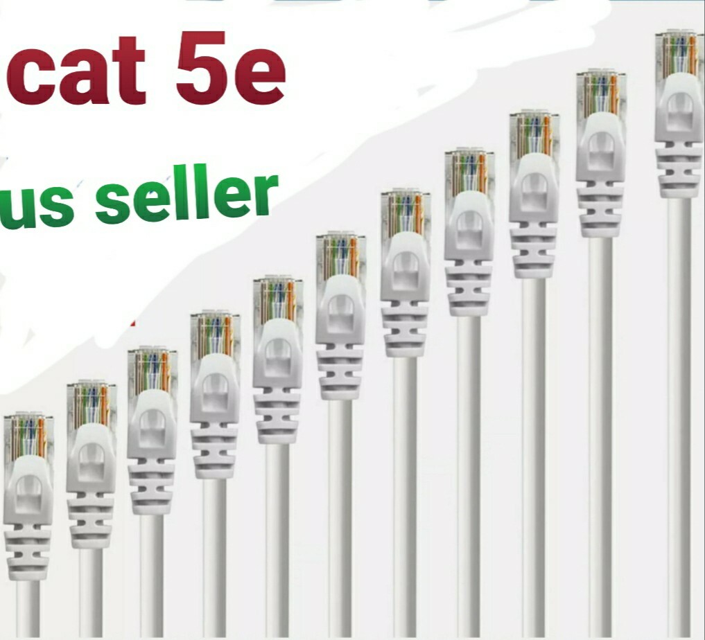 CAT5e RJ45 Ethernet Cable Lan Network CAT5e Internet Xbox White Patch Cord LOT
