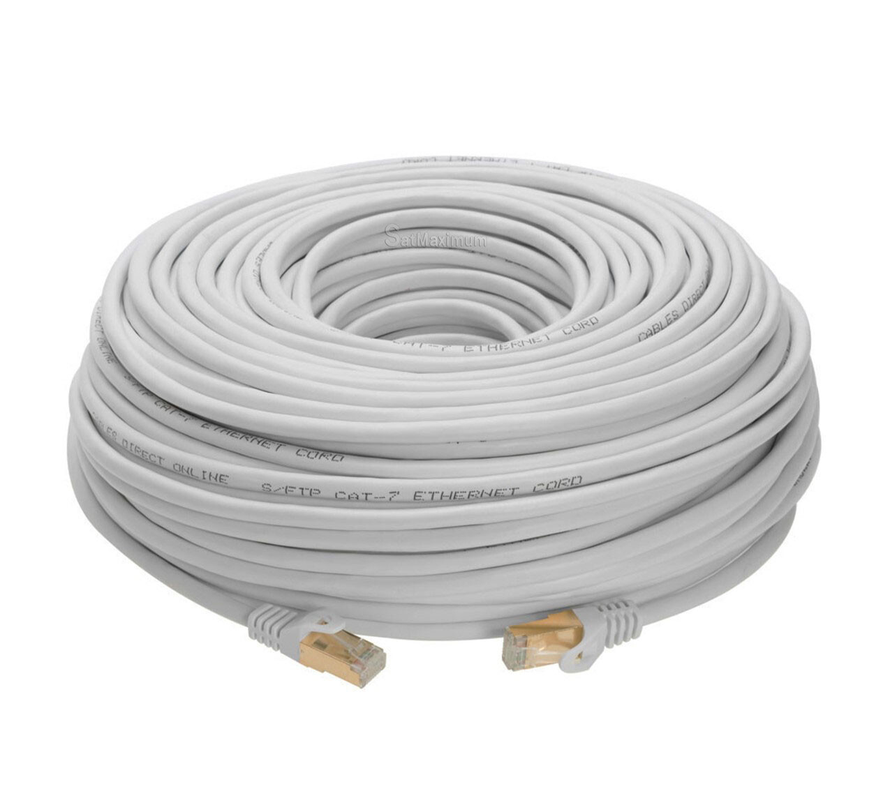 Cat7 S/FTP Ethernet Patch Cord Copper LAN Network Wire 50FT-200FT Multi LOT
