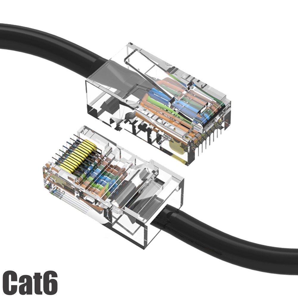 0.5FT Cat6 RJ45 Network LAN Ethernet UTP Non-Boot Patch Cable Cord 24AWG Black