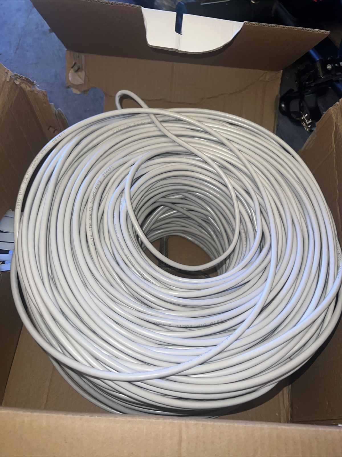 1000′ Dripstone CAT6 UTP CABLE, 4 pair 23 AWG 1/0.57 mm CCA PVC. Grey Color.