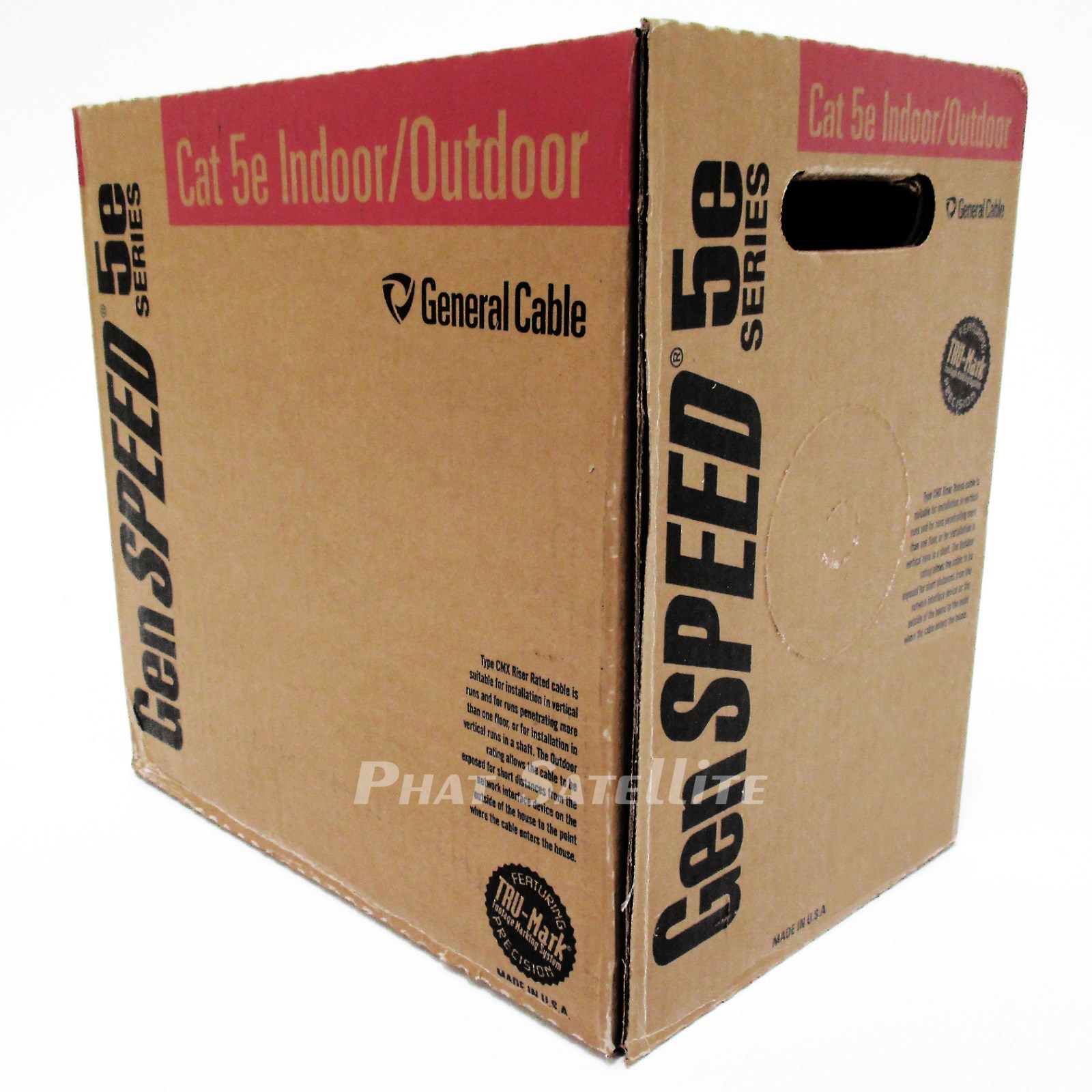 1000 FEET Cat5e Cable CMX INDOOR OUTDOOR Networking Cabling UL ETL 350MHz WHITE