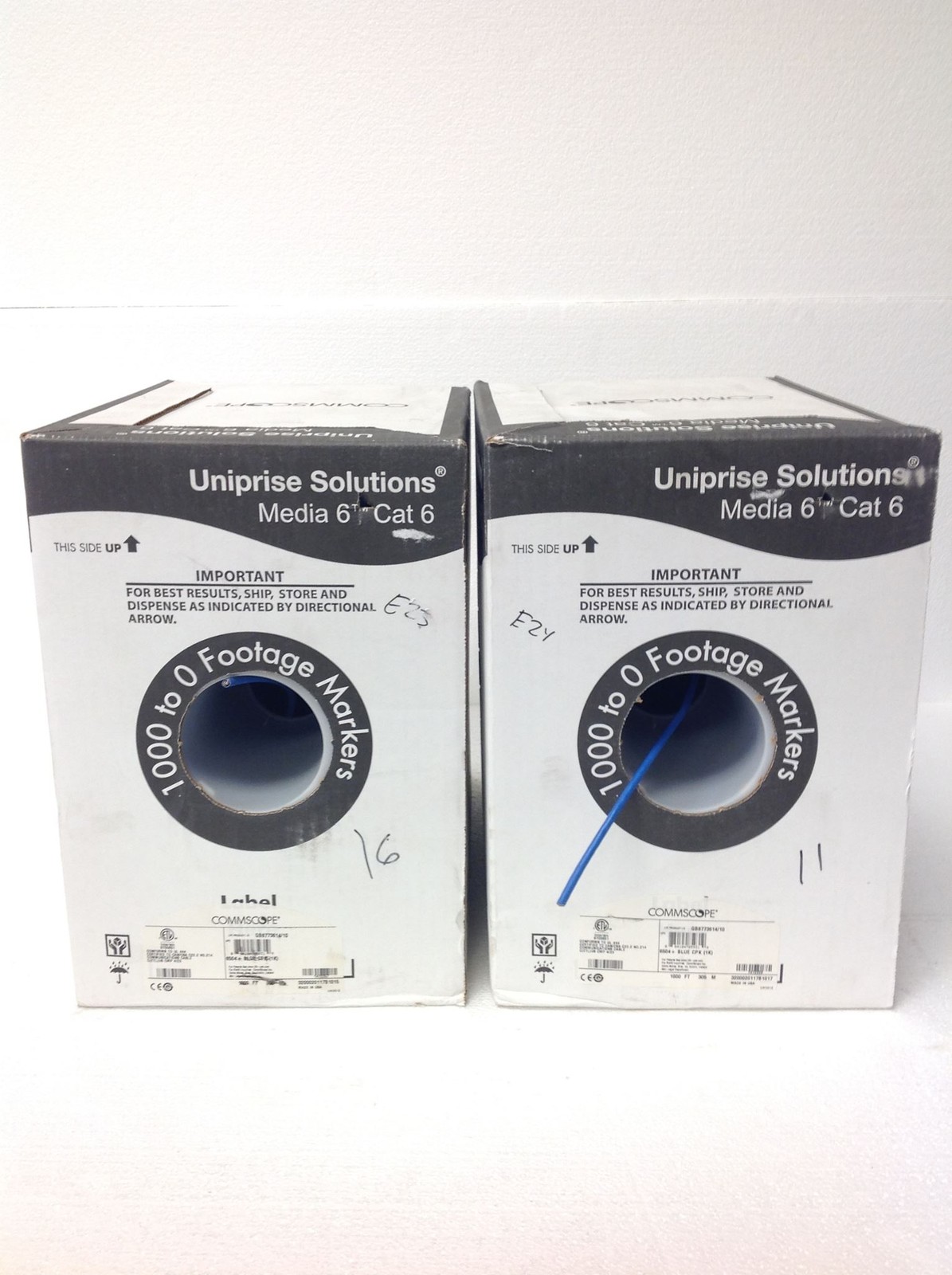 CommScope Uniprise Media 6 CAT6 6504 + Blue Communication Cable 675Ft FREE SHIP!