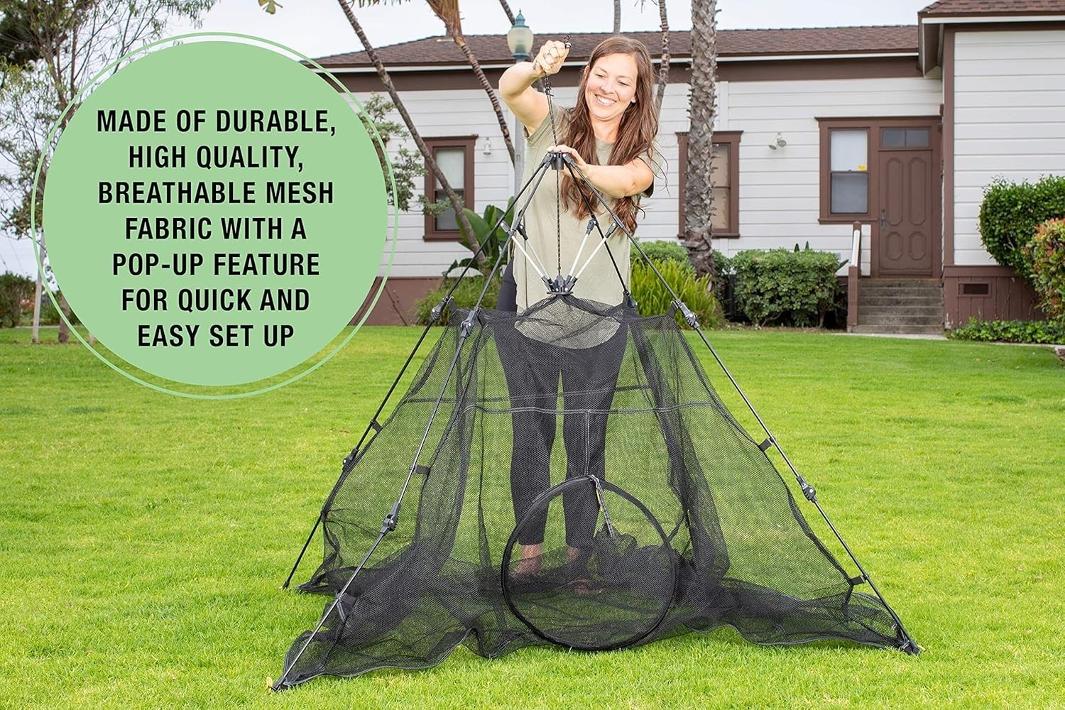 Cat Tent Large Mesh Playhouse for Indoor Outdoor Small Animals Portable